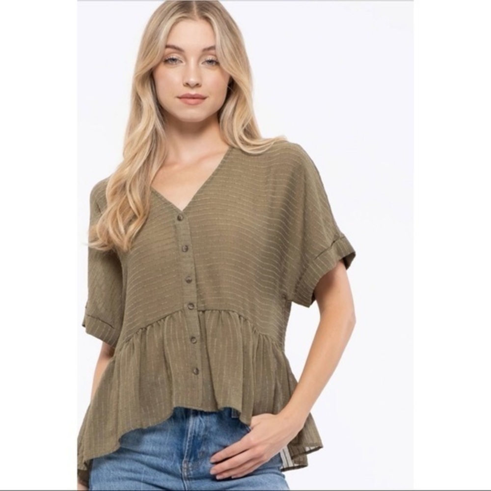 Blu pepper boutique woven blouse NWT | size medium